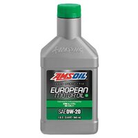 Amsoil European Low SAPS 0W-20 100% Synthetic Engine Oil 946mL Bottle AFEQT