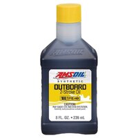 Amsoil Outboard 100:1 Pre-Mix 100% Synthetic 2-Stroke Powersports Oil 236mL Bottle ATOBC