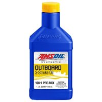 Amsoil Outboard 100:1 Pre-Mix 100% Synthetic 2-Stroke Powersports Oil 946mL Bottle ATOQT