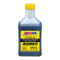 Amsoil Saber Professional 2-Stroke 100% Synthetic Engine Oil 946mL Bottle ATPQT