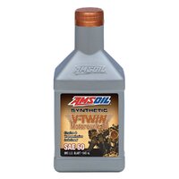 Amsoil V-Twin SAE 60 100% Synthetic Motorcycle Oil 946mL Bottle MCSQT