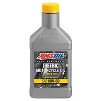 Amsoil Metric 4-Stroke 10W-50 100% Synthetic Motorcycle Oil 946mL Bottle MSRQT