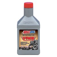 Amsoil V-Twin 20W-40 100% Synthetic Motorcycle Oil 946mL Bottle MVIQT