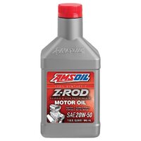 Amsoil Z-Rod High Zinc 20W-50 100% Synthetic Motorcycle Oil 946mL Bottle ZRFQT